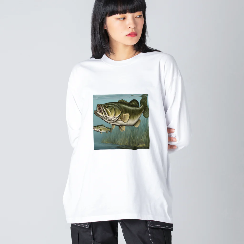 yuu1994 fishingのyuu1994fishing ビッグシルエットロングスリーブTシャツ