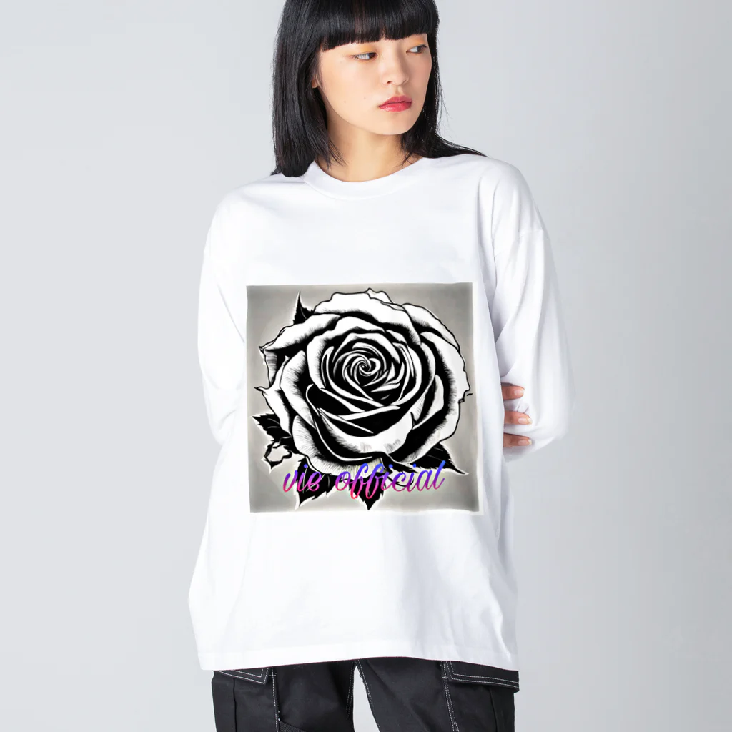 vieのBLACK_rose Big Long Sleeve T-Shirt