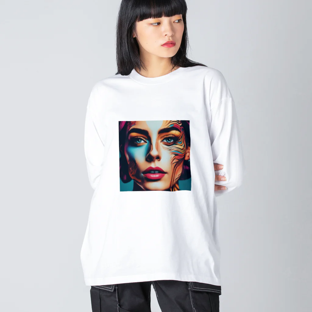 mt_creationsのlady print ビッグシルエットロングスリーブTシャツ