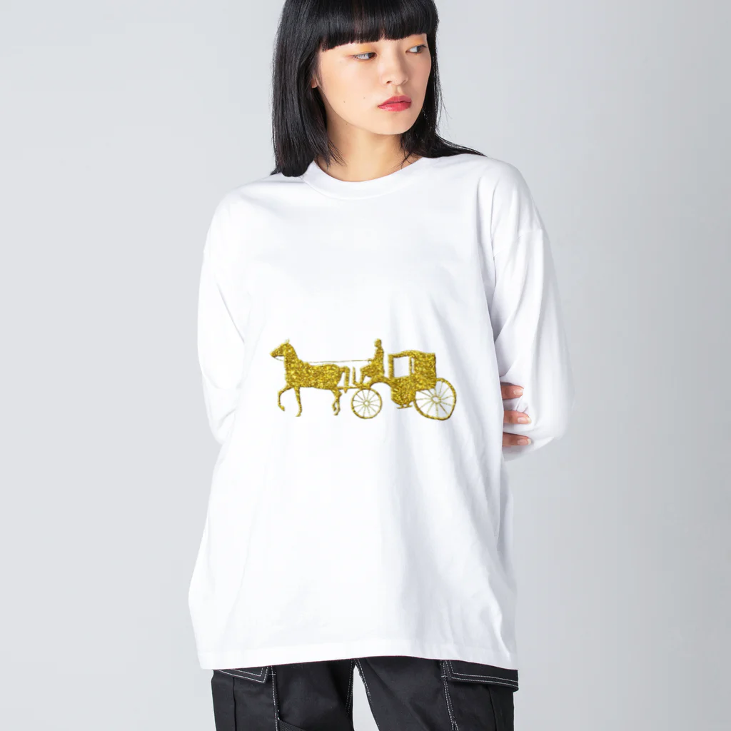 mumusの馬車　gold Big Long Sleeve T-Shirt