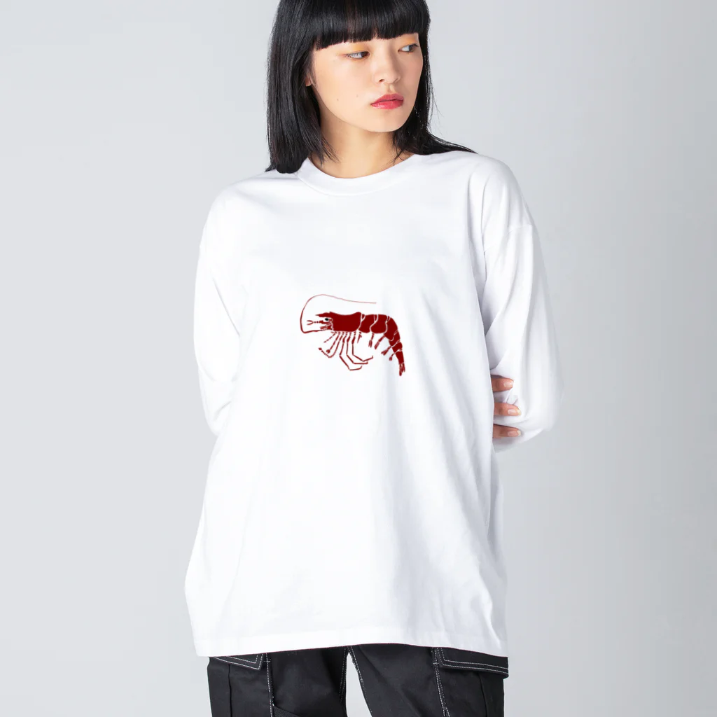 ぞんぽろ（zompollo）のEBI（ルーズ） ビッグシルエットロングスリーブTシャツ