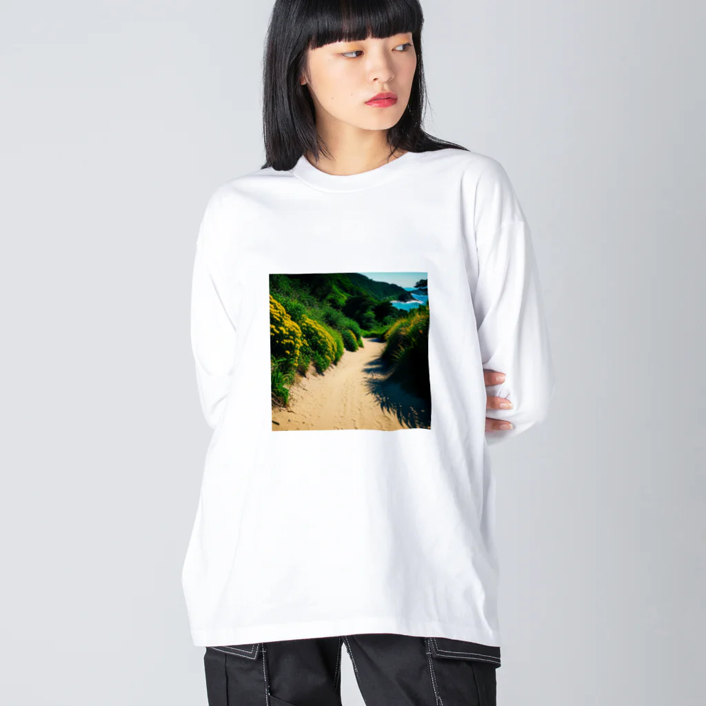 DapperMixの綺麗な道、海の楽園へグッズ Big Long Sleeve T-Shirt