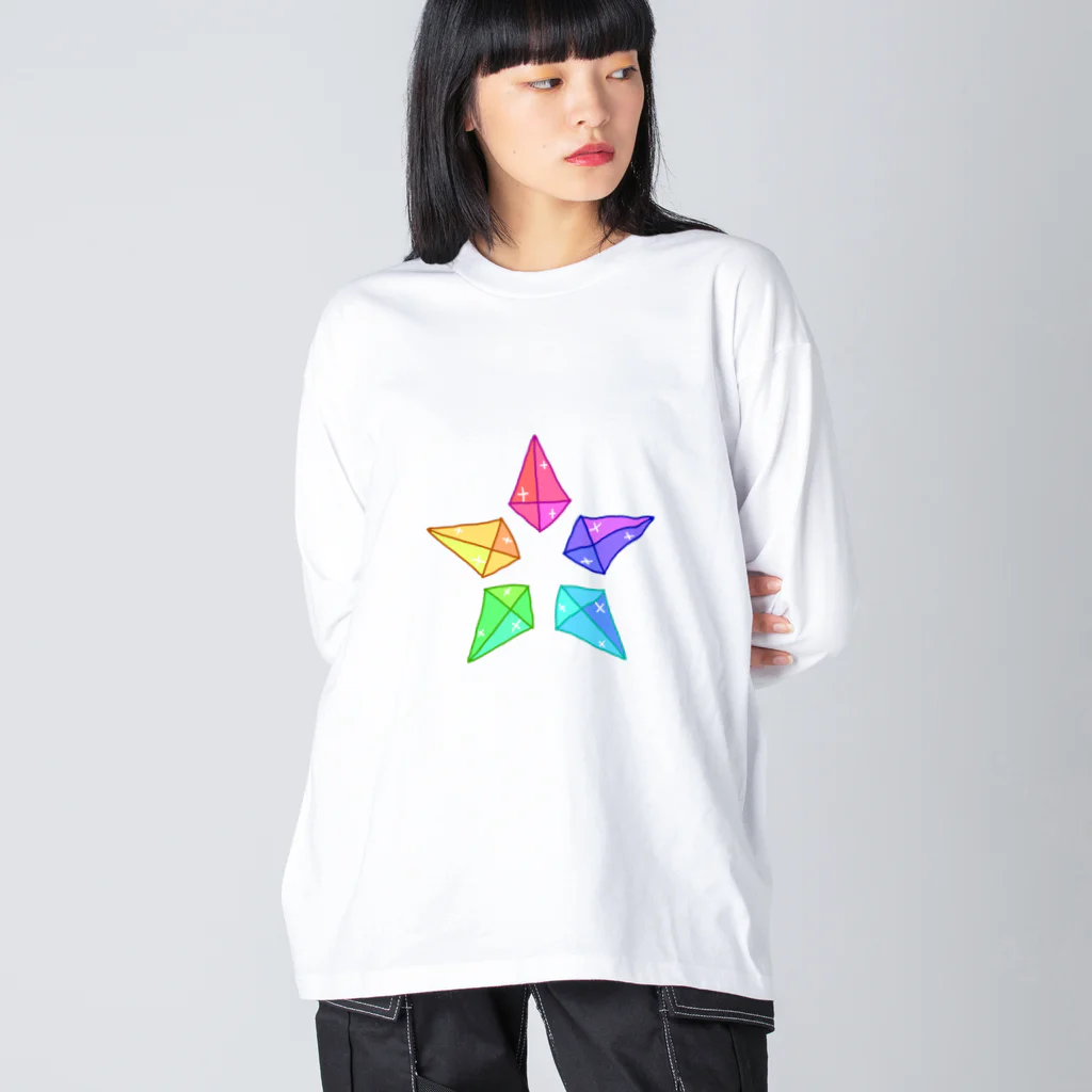 ReeYoのスタークリスタル ビッグシルエットロングスリーブTシャツ