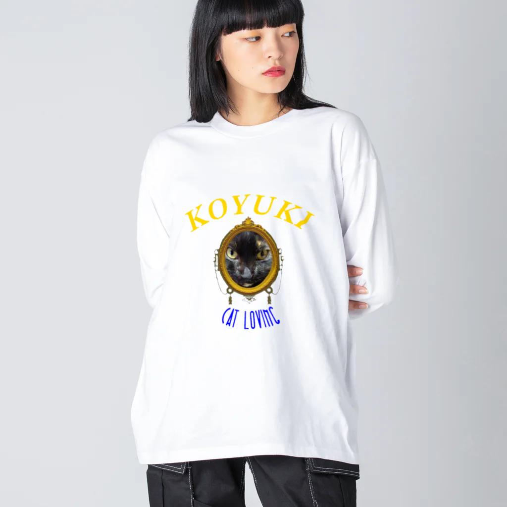 FurryFarmのうちの猫　シリーズ「小雪」 Big Long Sleeve T-Shirt