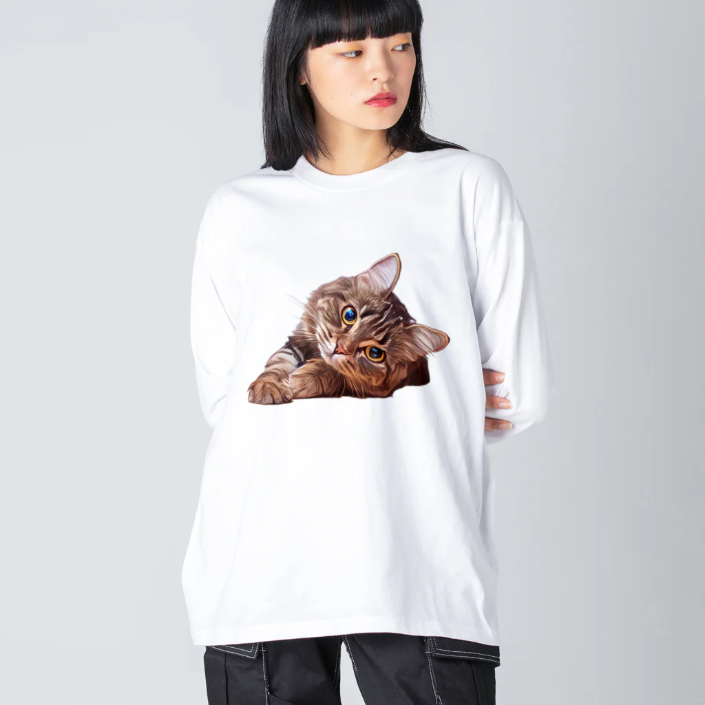 bitpiyoのねこちゃん Big Long Sleeve T-Shirt