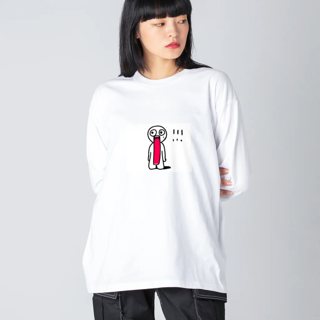 kazuyaのびっくり君 ビッグシルエットロングスリーブTシャツ