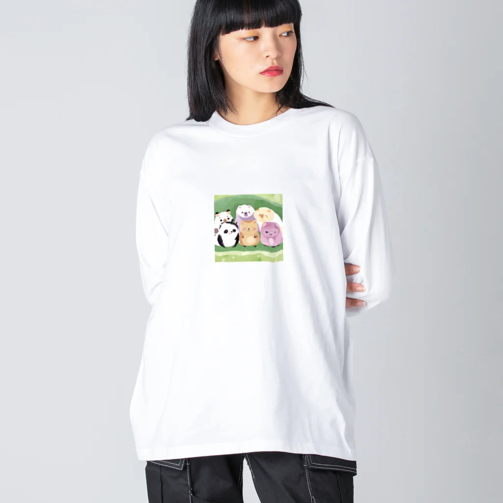 hideyan45の愛くるしいアニマルズ Big Long Sleeve T-Shirt