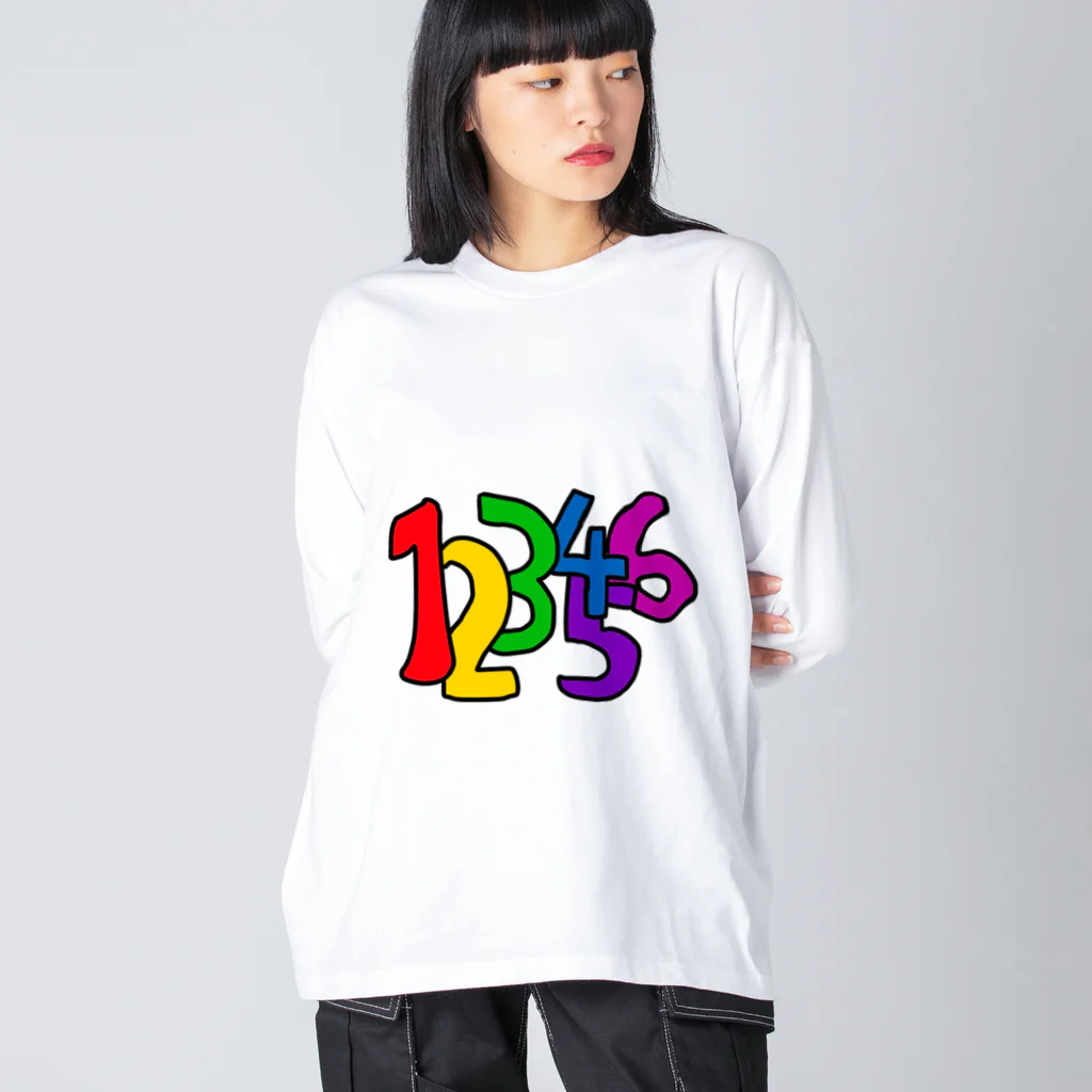 d.h.sの123456 Big Long Sleeve T-Shirt