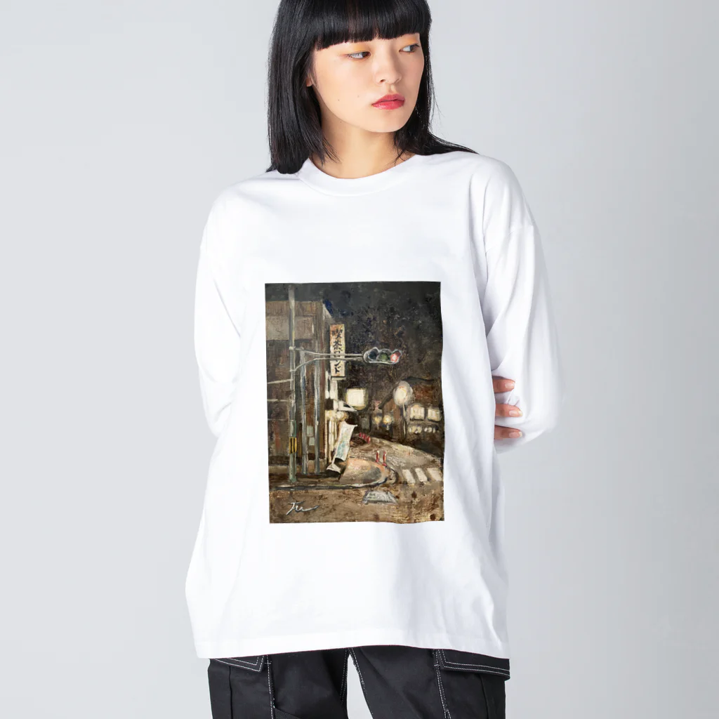 アクリル絵のfuのロンドlovers ビッグシルエットロングスリーブTシャツ