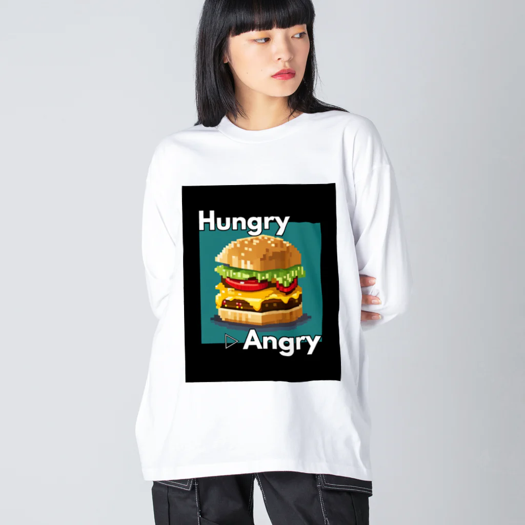 hAngryの【ハンバーガー】hAngry  ビッグシルエットロングスリーブTシャツ