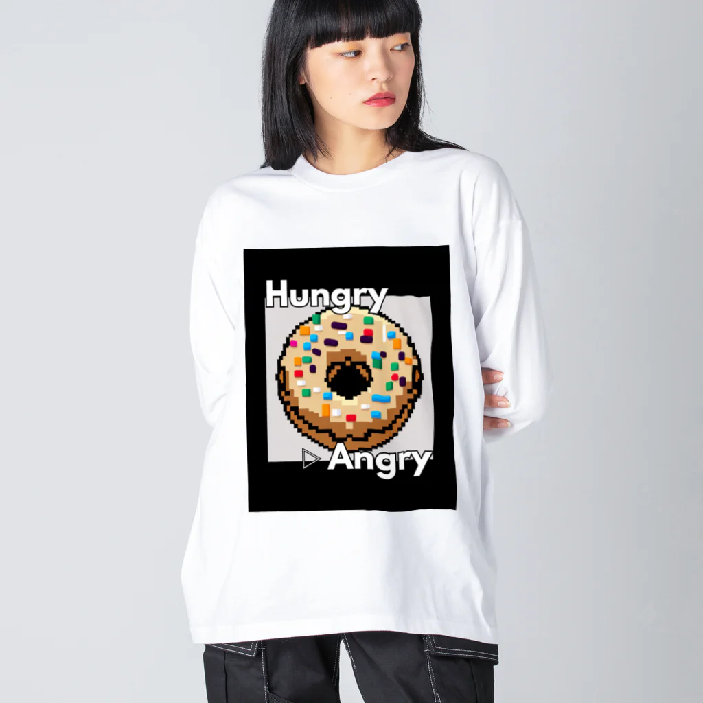 hAngryの【ドーナツ】hAngry Big Long Sleeve T-Shirt