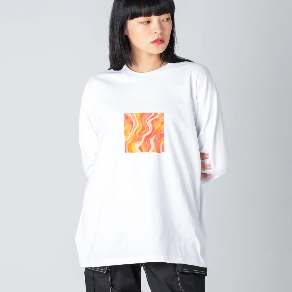 Miyabi❣のウォームカラー Big Long Sleeve T-Shirt