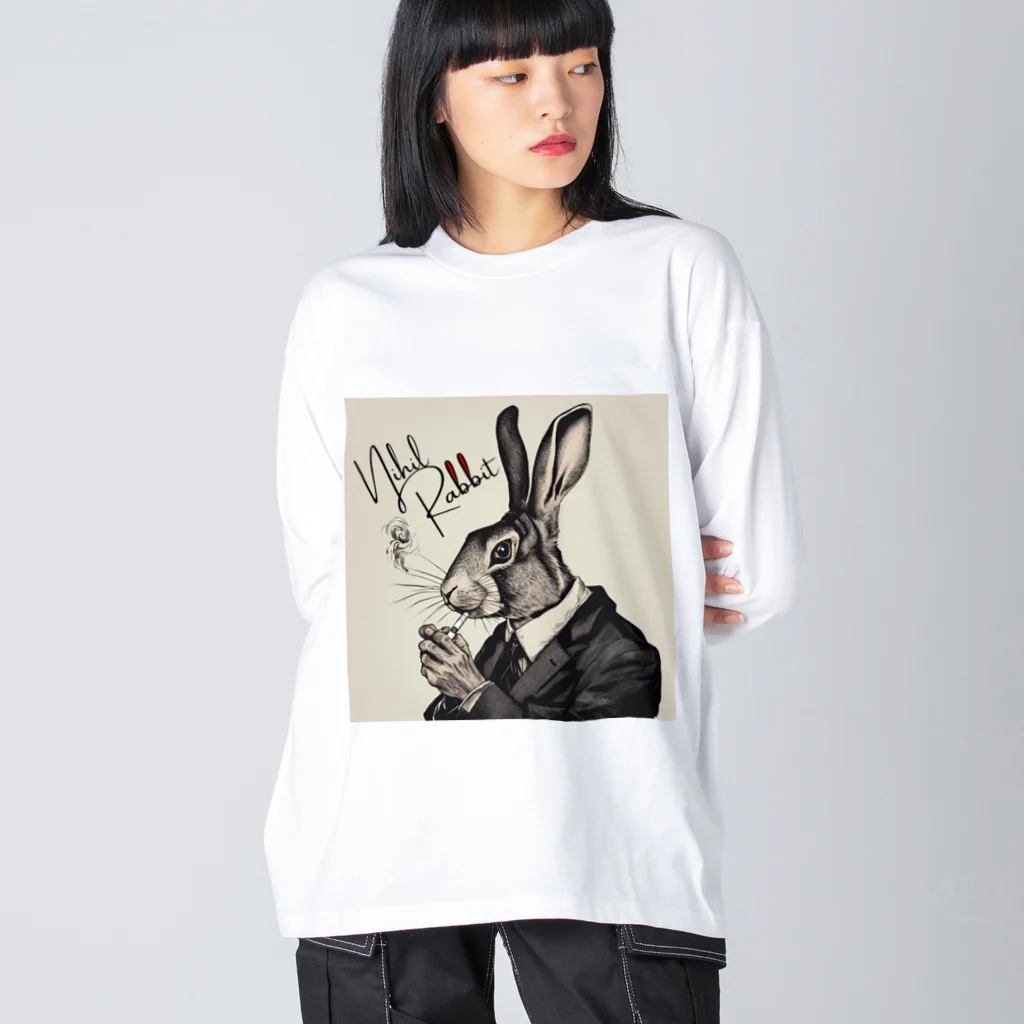 ニヒルうさぎ屋さんのニヒルうさぎ Ⅰ Big Long Sleeve T-Shirt