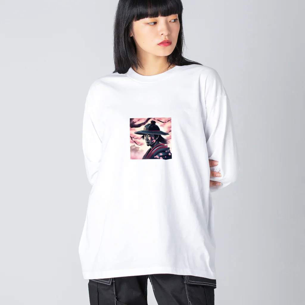 samurai-isの桜とサムライ ビッグシルエットロングスリーブTシャツ