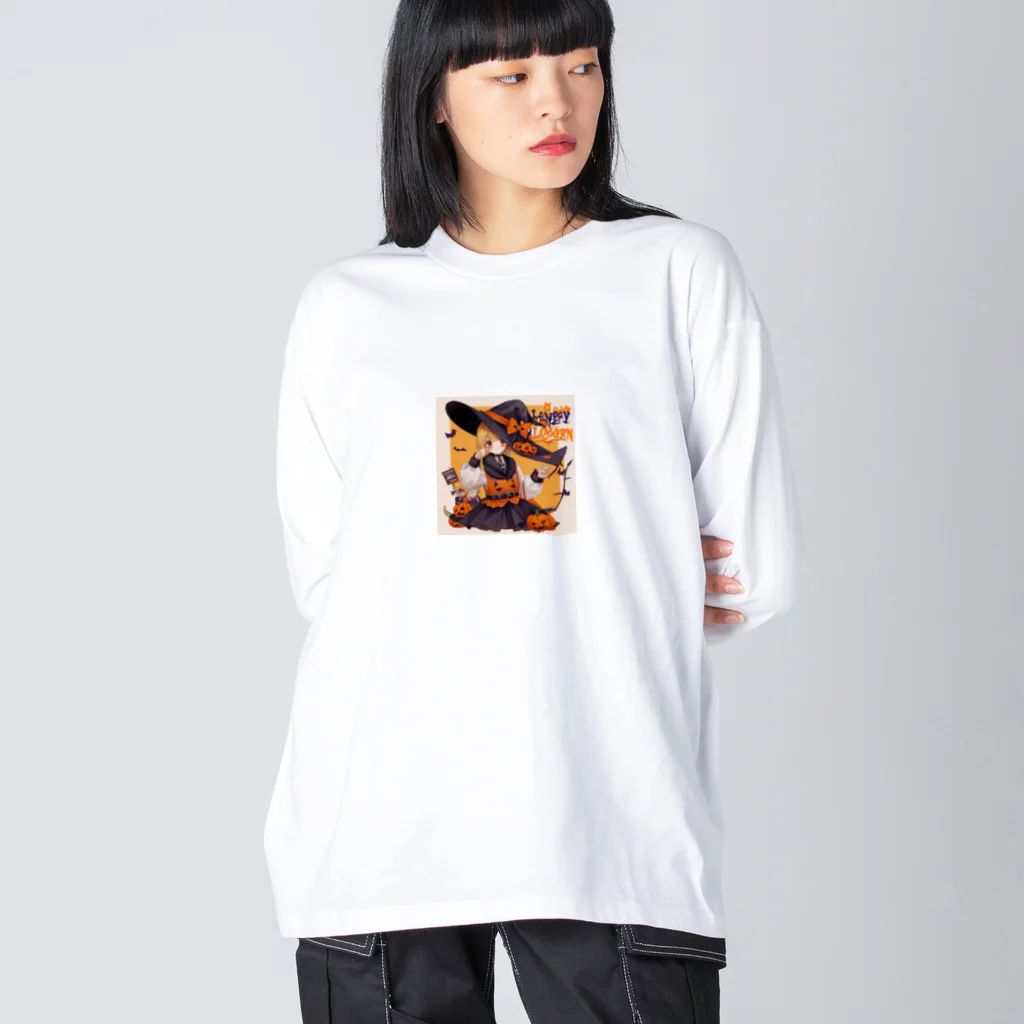 チワワ愛好家ショップのハロウィンの魔法騒ぎ★魔女になったチワワの大冒険 Big Long Sleeve T-Shirt