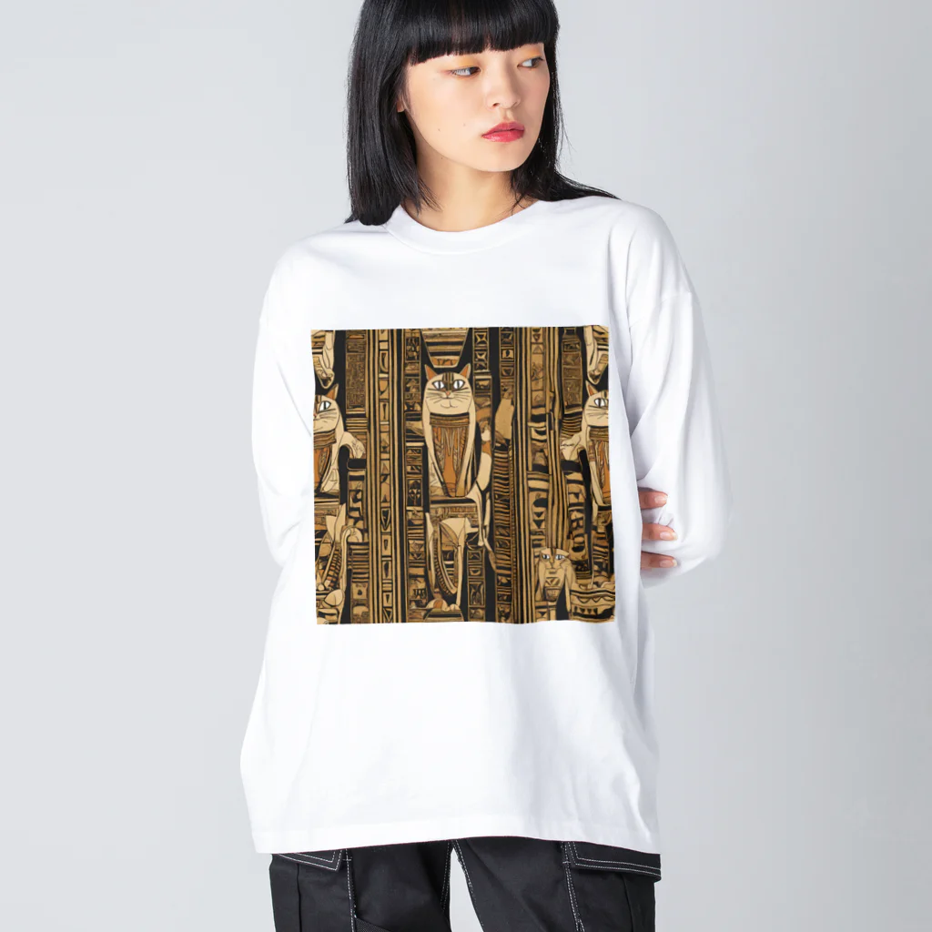 maeken work shopipの猫神官 Big Long Sleeve T-Shirt