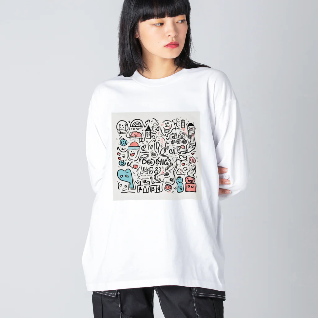 HI_MA_RIの子供の世界 ビッグシルエットロングスリーブTシャツ