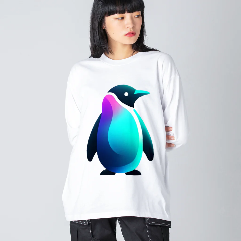 一人親方55歳FIREのスタイリッシュペンギン Big Long Sleeve T-Shirt