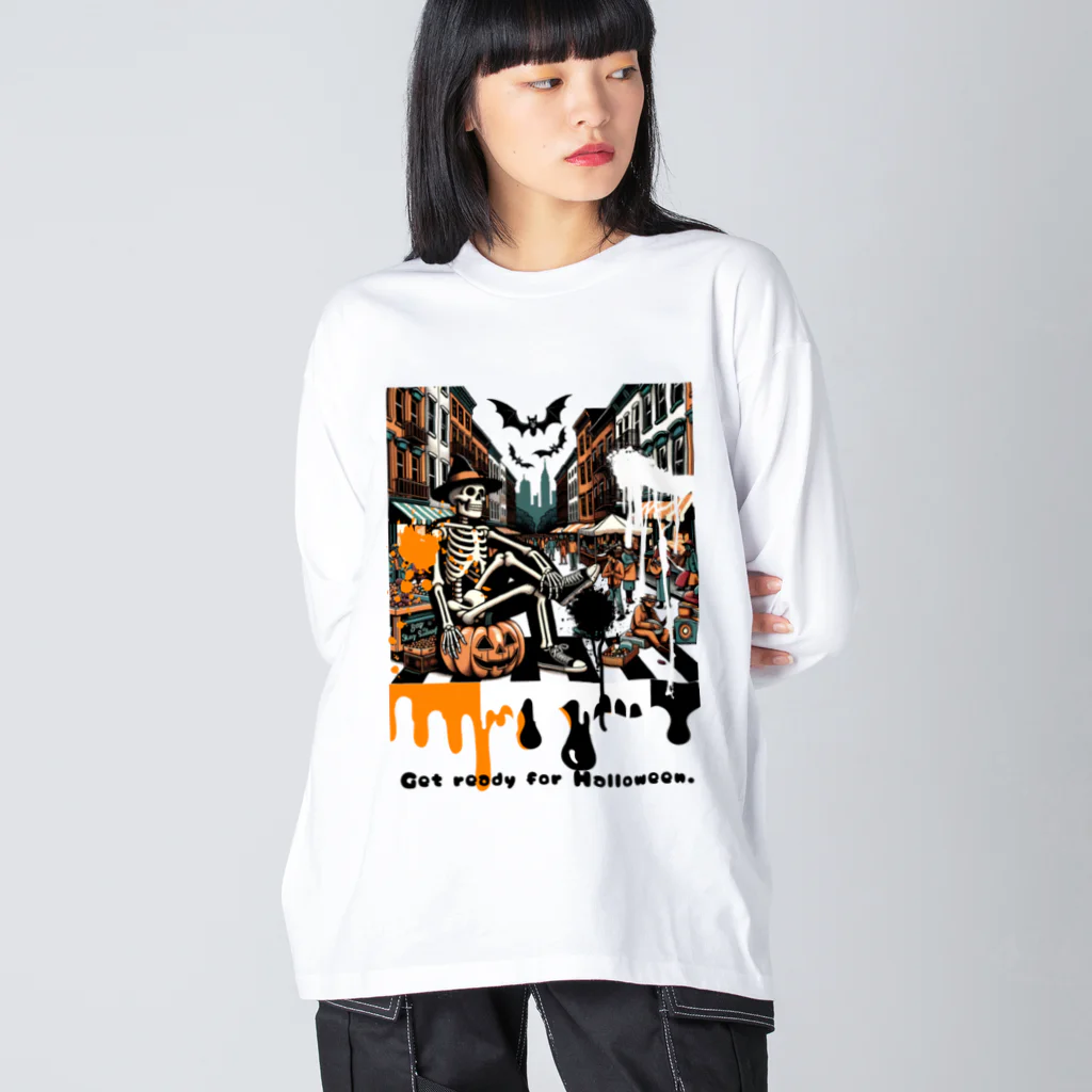 じょいちぃのGet ready for Halloween ビッグシルエットロングスリーブTシャツ