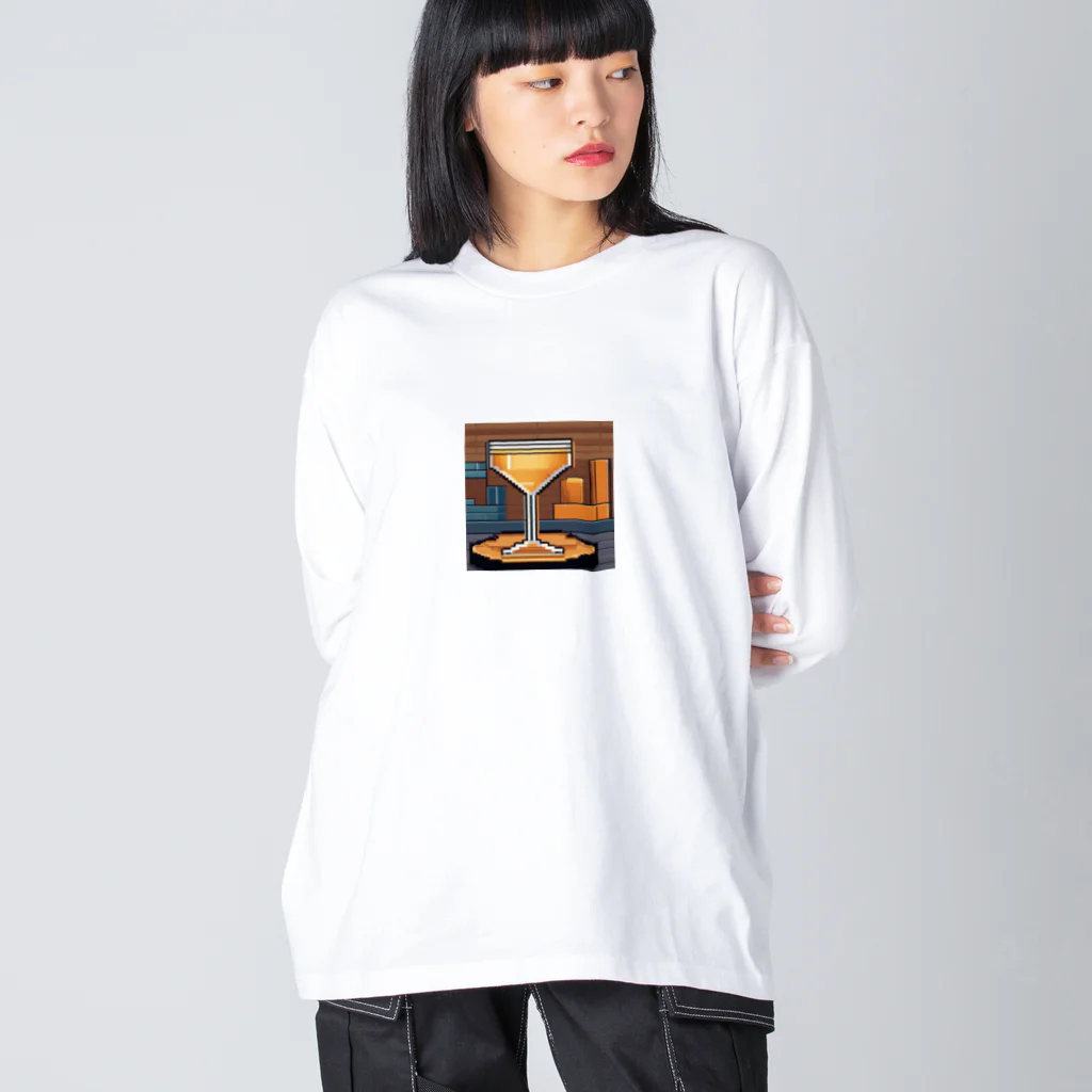 ROCKSWEBのドット絵　サイドカー Big Long Sleeve T-Shirt