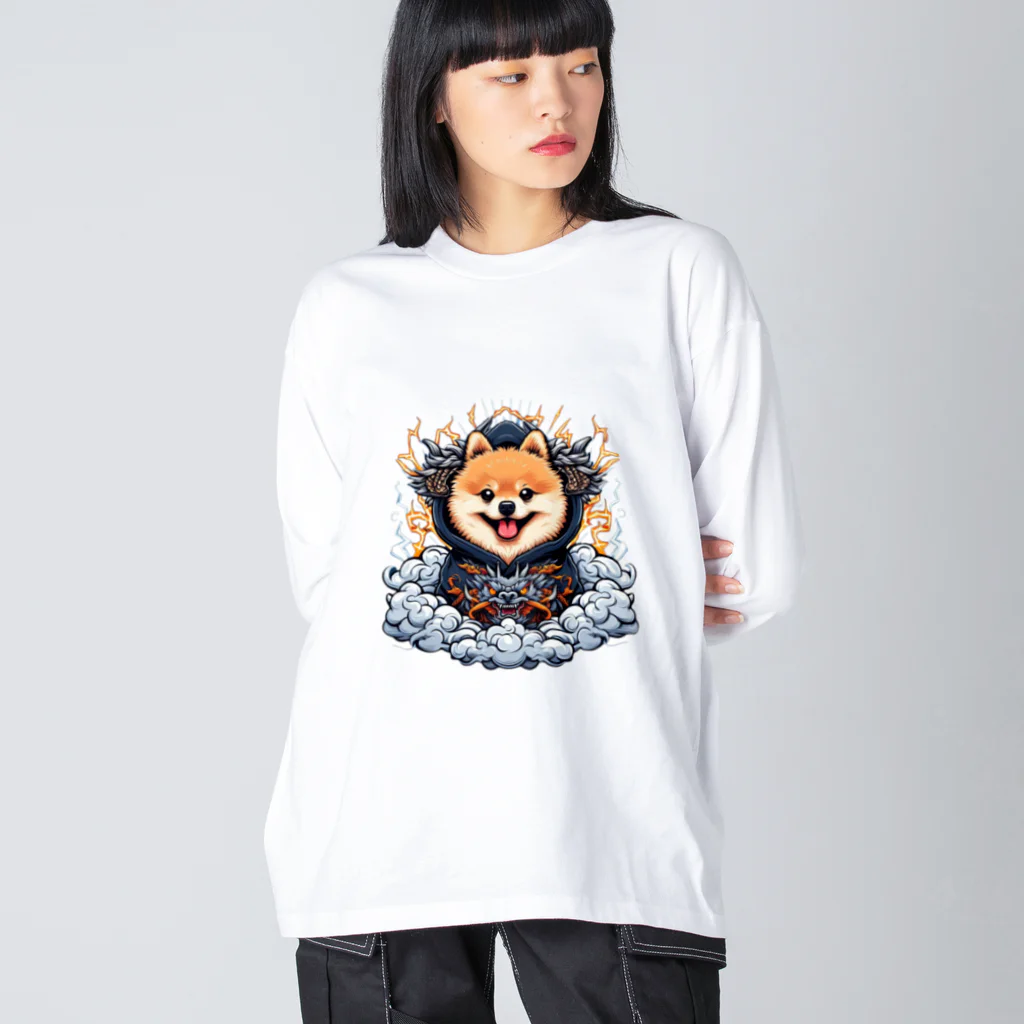 Pom-Dog'sのポメドラゴン Big Long Sleeve T-Shirt