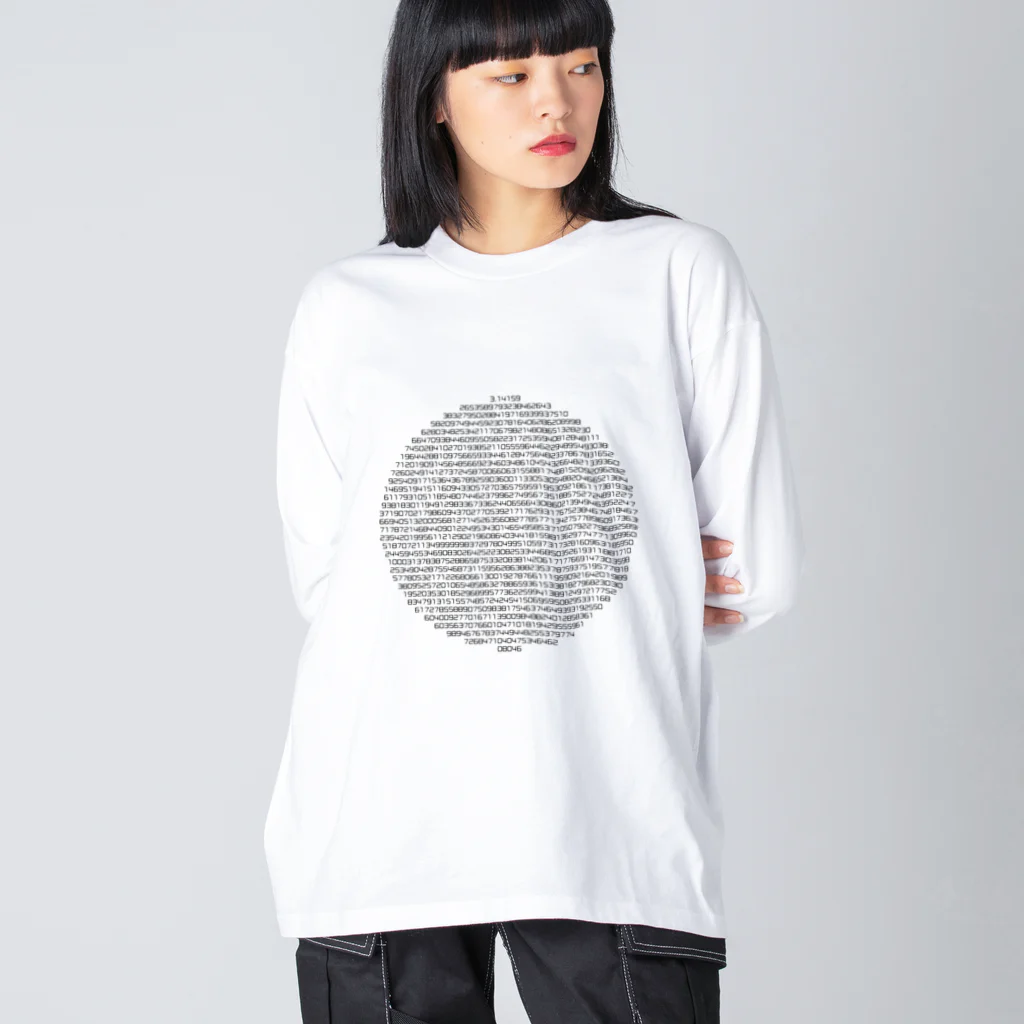 円周率 / kimchinのビッグシルエットロングスリーブTシャツ通販 円周率 / kimchinのビッグシルエットロングスリーブTシャツ通販