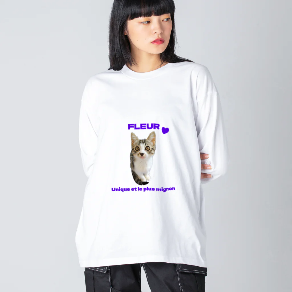 猫の隠れ家のはな第二弾 ビッグシルエットロングスリーブTシャツ