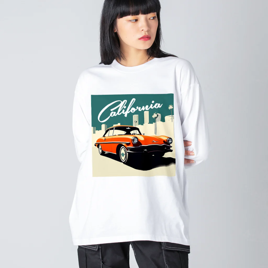 めそぽのカリフォルニアのオレンジの車 Big Long Sleeve T-Shirt