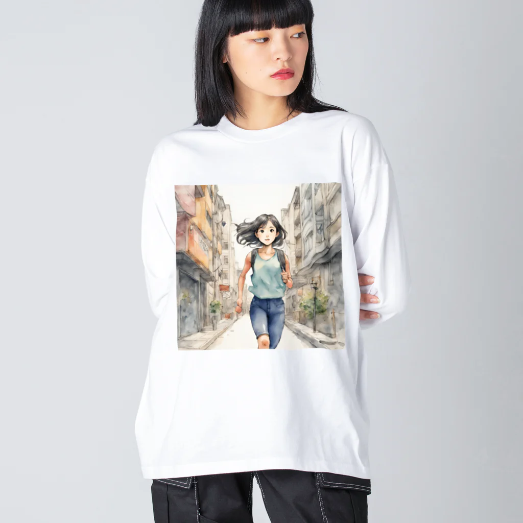 底辺の底辺好きな事を気ままに…。のRunning Queen Big Long Sleeve T-Shirt