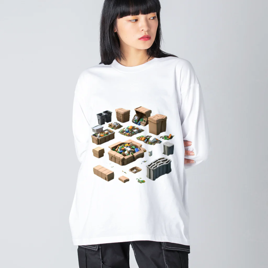 CHOCOLATEAの自然との共存 Big Long Sleeve T-Shirt