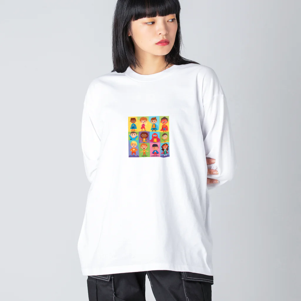 Satoshi27のユニークな特徴や能力子供たち Big Long Sleeve T-Shirt