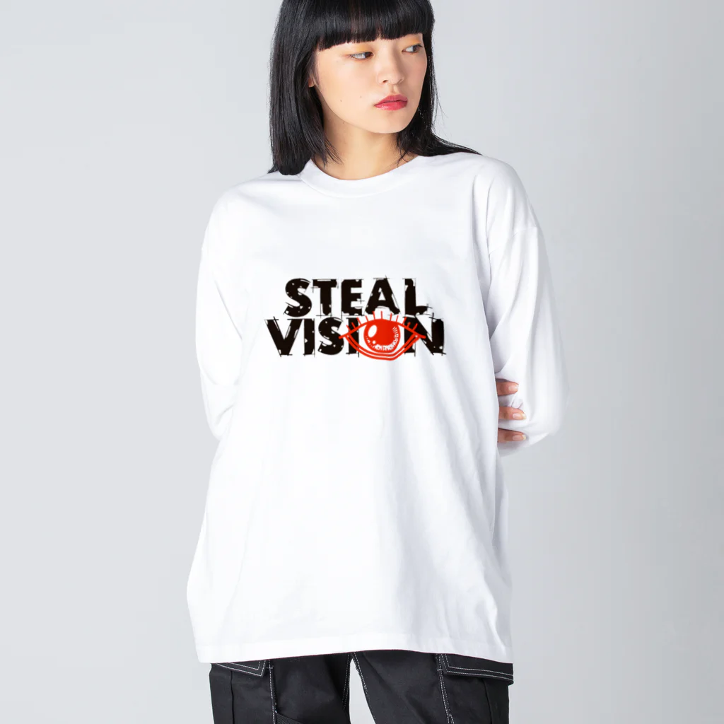 STEAL VISIONのstealvision 中指ハート ビッグシルエットロングスリーブTシャツ