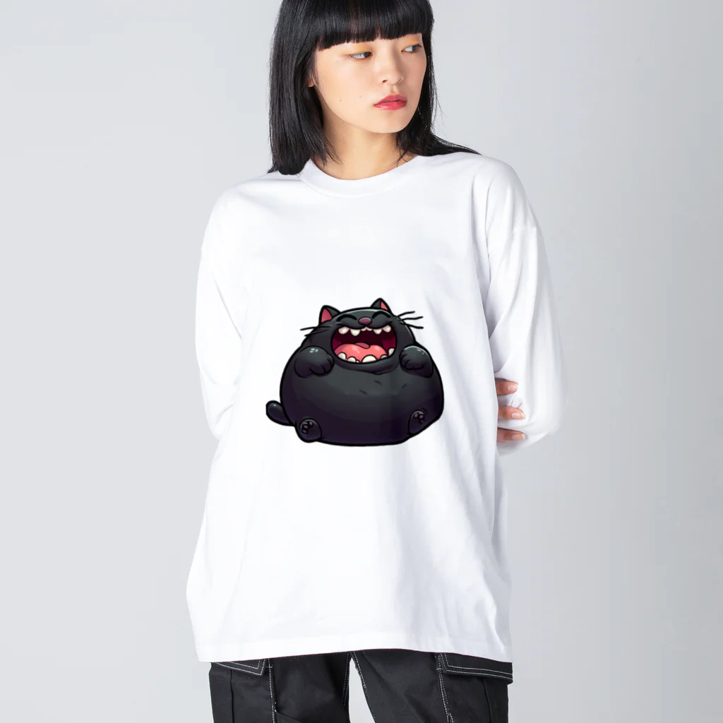 にゃんたれのふとっちょ笑猫プラッシュ Big Long Sleeve T-Shirt