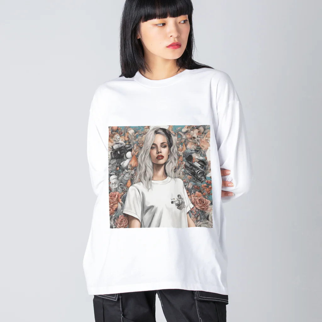 SHITOの夢を追い求めている女性 Big Long Sleeve T-Shirt