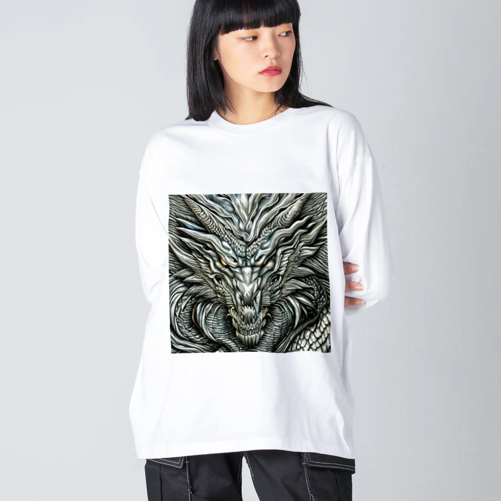 ５６アイテムズの銀龍 Big Long Sleeve T-Shirt