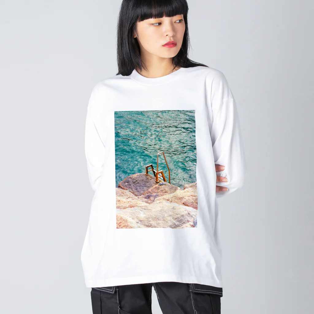 DGDGの季節外れの海水浴 ビッグシルエットロングスリーブTシャツ