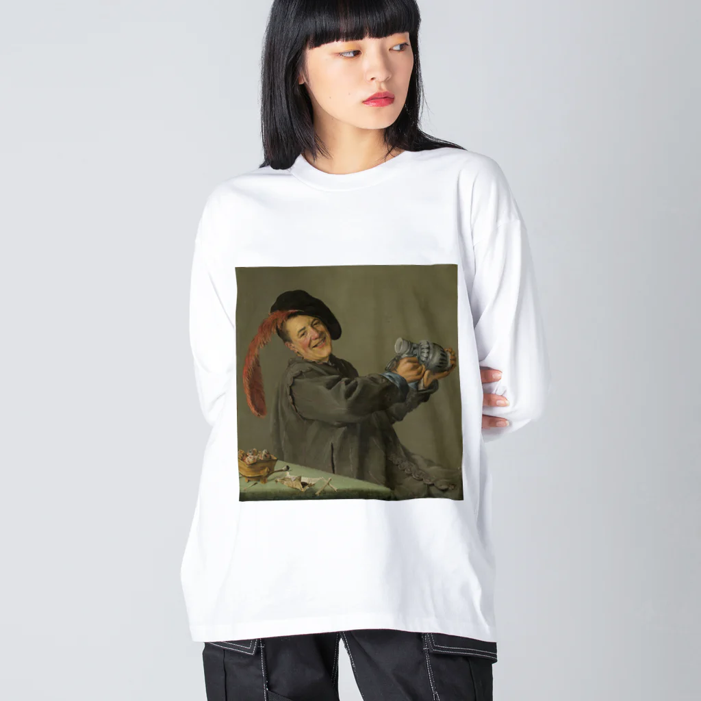 世界美術商店の陽気な酒飲み / The Jolly Drinker Big Long Sleeve T-Shirt