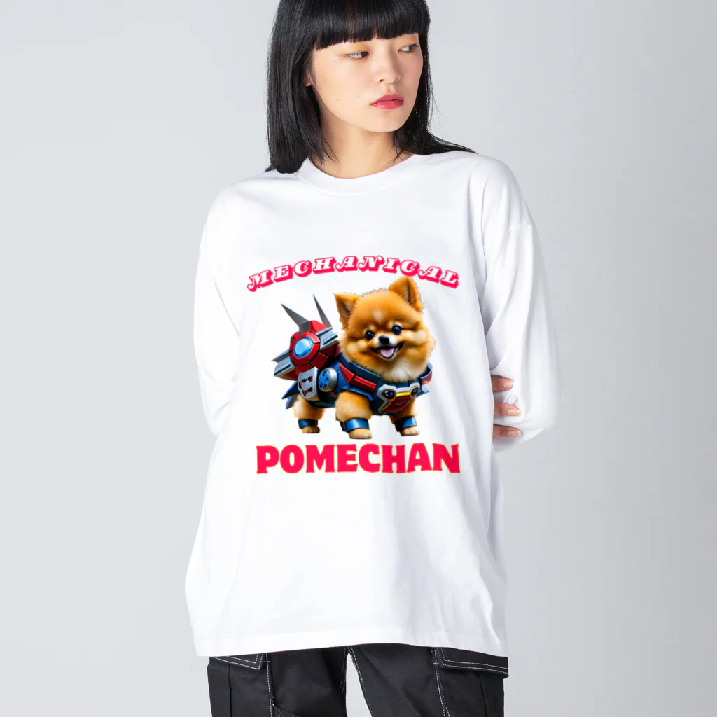 Pom-Dog'sのメカニカルポメちゃん Big Long Sleeve T-Shirt