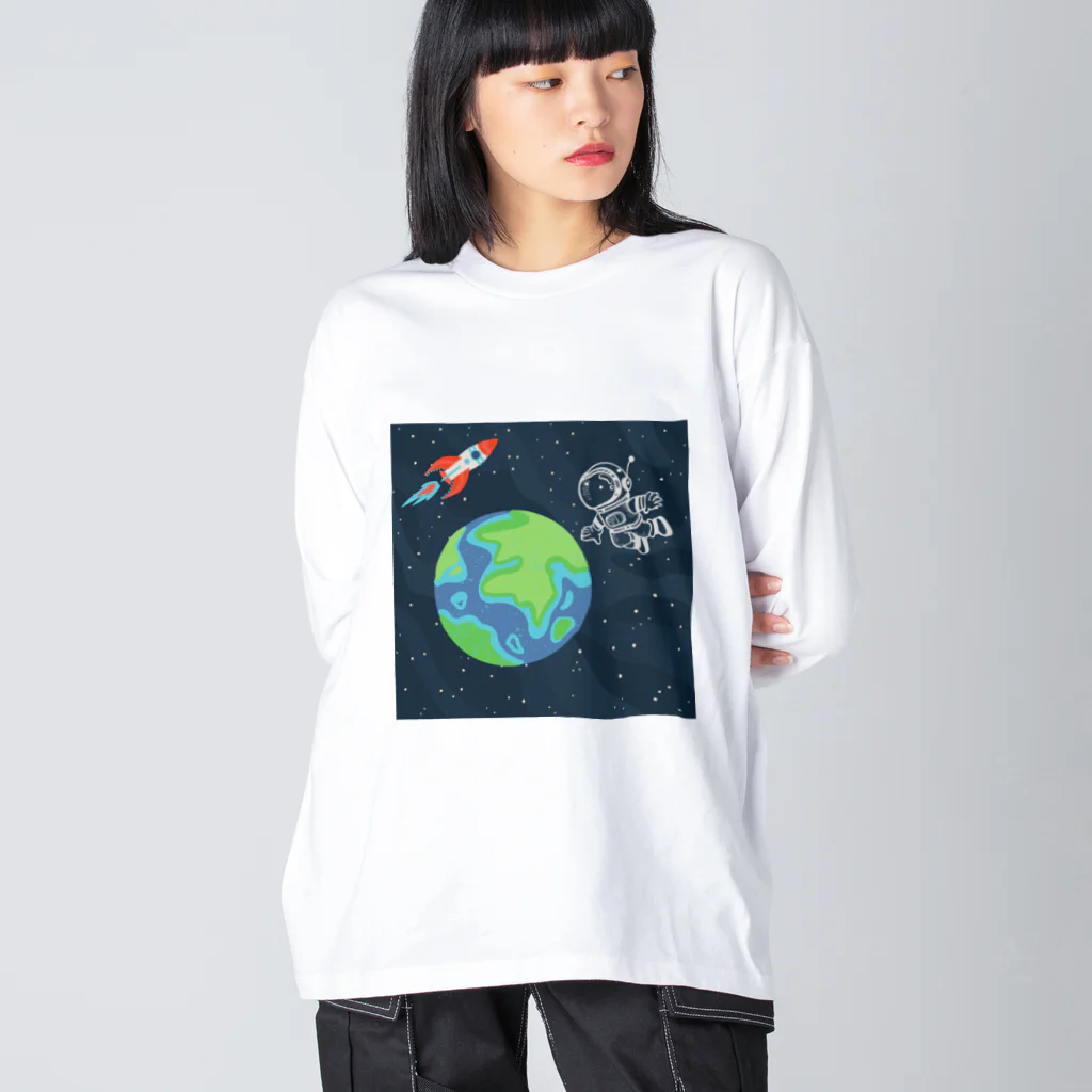 あいいろのキュートな宇宙飛行士 Big Long Sleeve T-Shirt