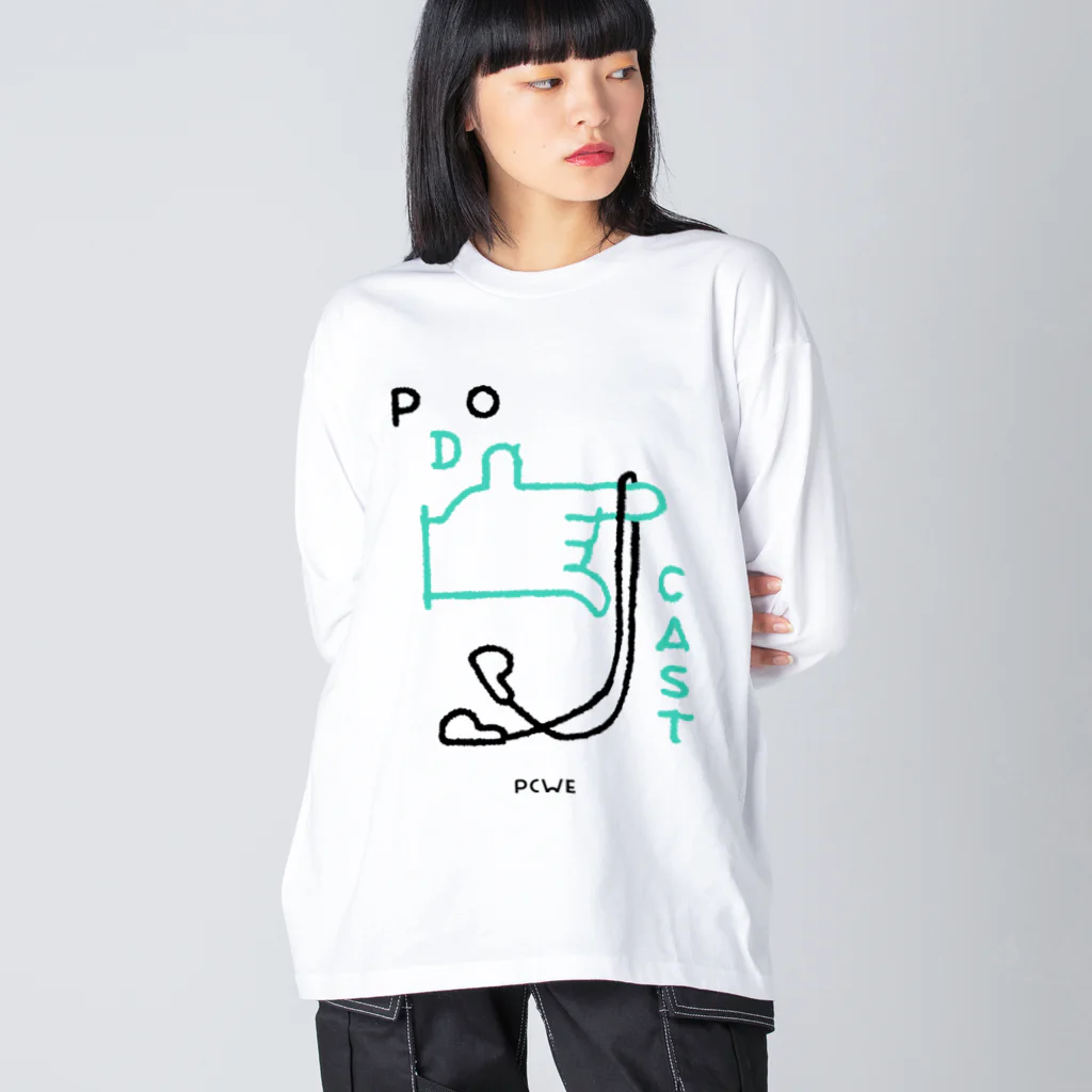 Podcast Weekend〈公式〉のPODCAST WIRED〈PCWE23W〉 Big Long Sleeve T-Shirt