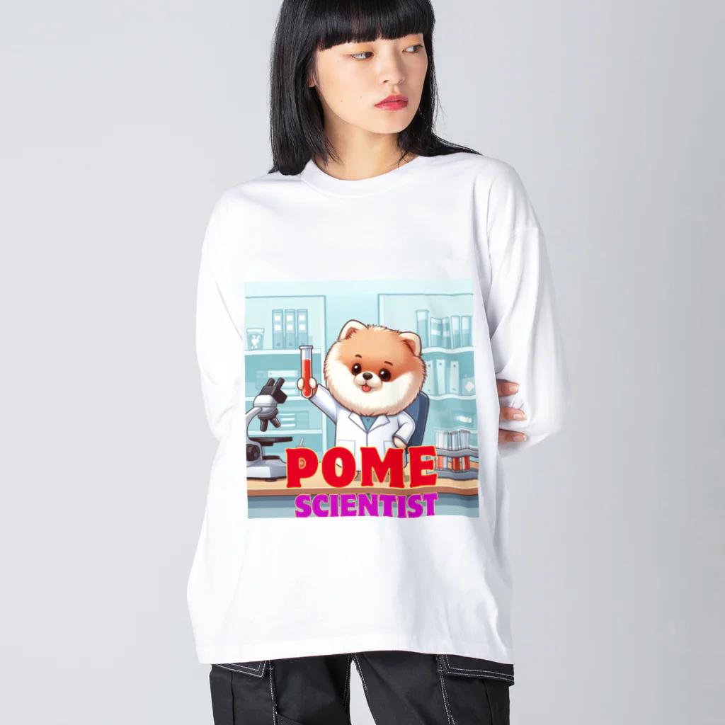 Pom-Dog'sのポメサイエンティスト Big Long Sleeve T-Shirt