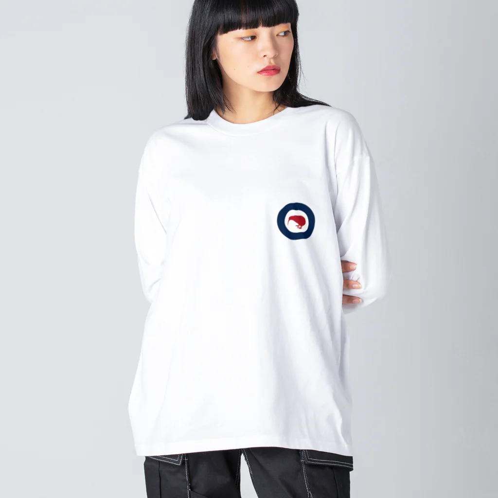 puikkoの国籍マーク　ニュージーランド（ワンポイント） Big Long Sleeve T-Shirt