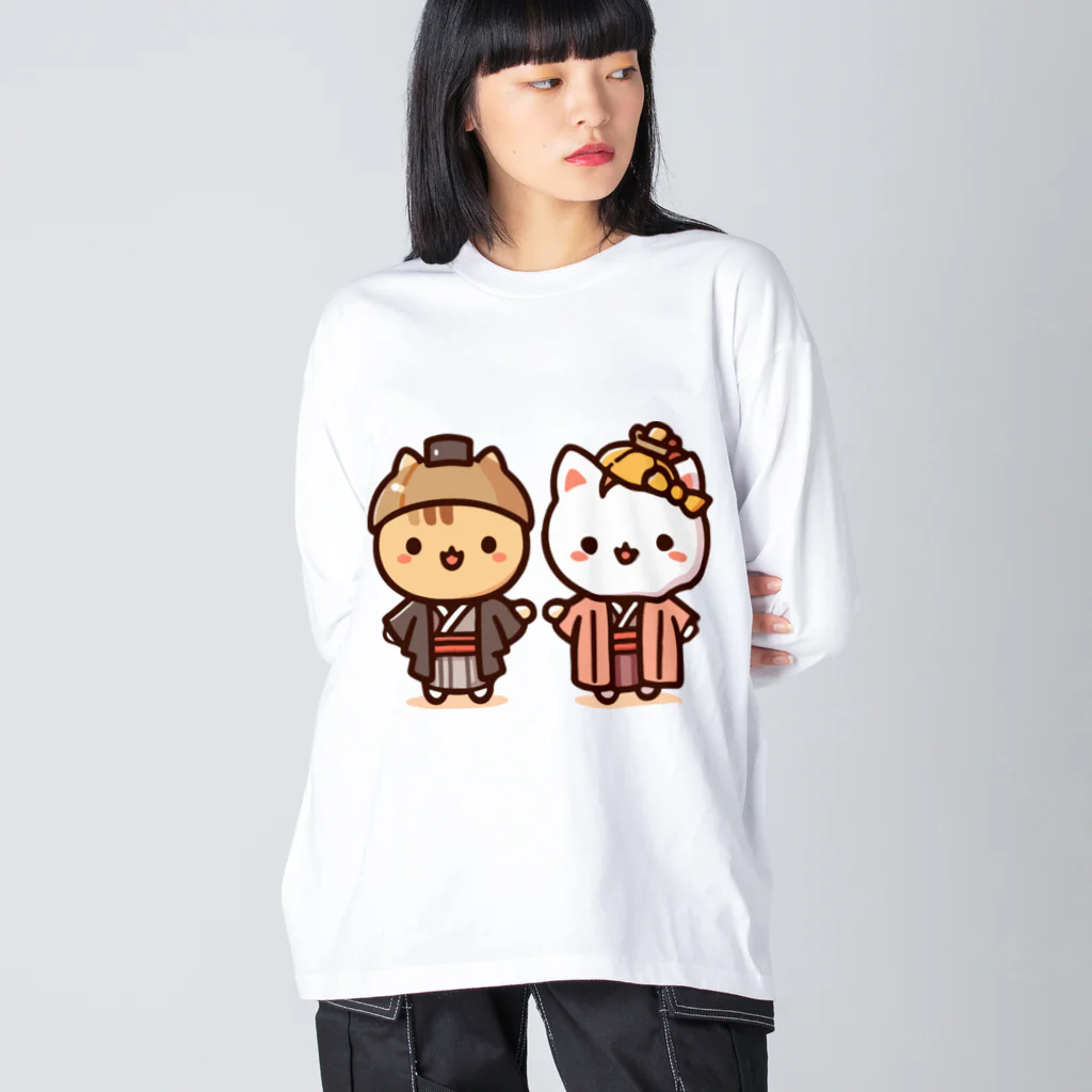 k-design-studioの初日の出くんと初詣ちゃん Big Long Sleeve T-Shirt