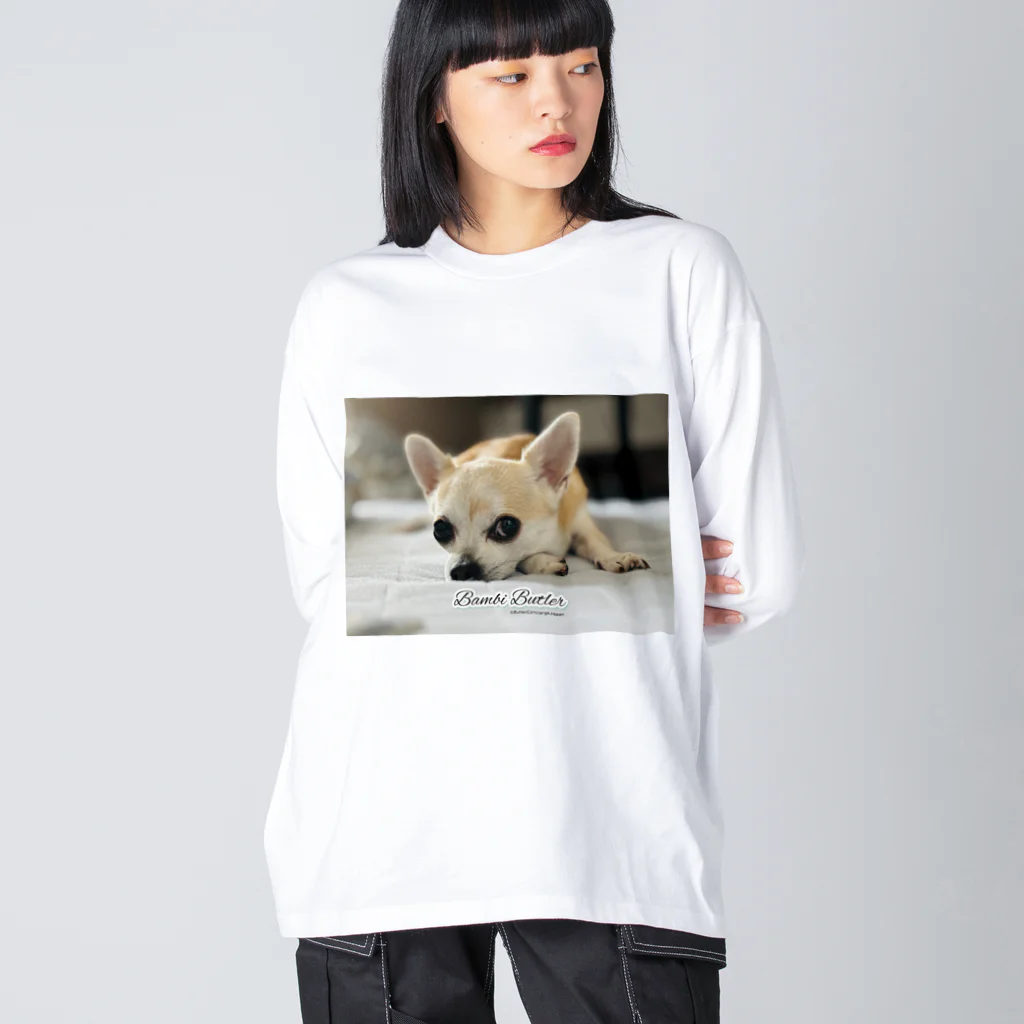 犬執事・ドッグバトラーのバンビ君ショップの世界初！本物の犬執事・ドッグバトラーのバンビ君 Big Long Sleeve T-Shirt