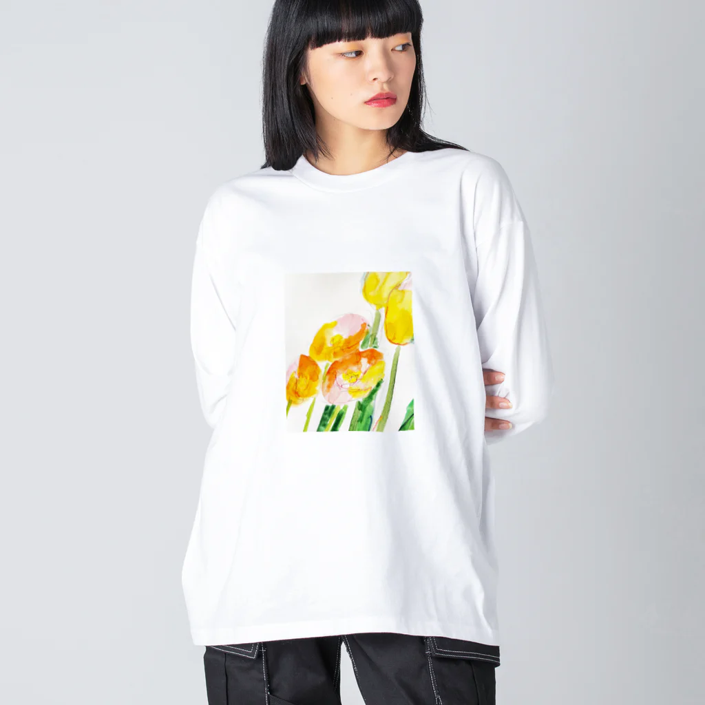 REIKOMAKINOの春の気持ち Big Long Sleeve T-Shirt