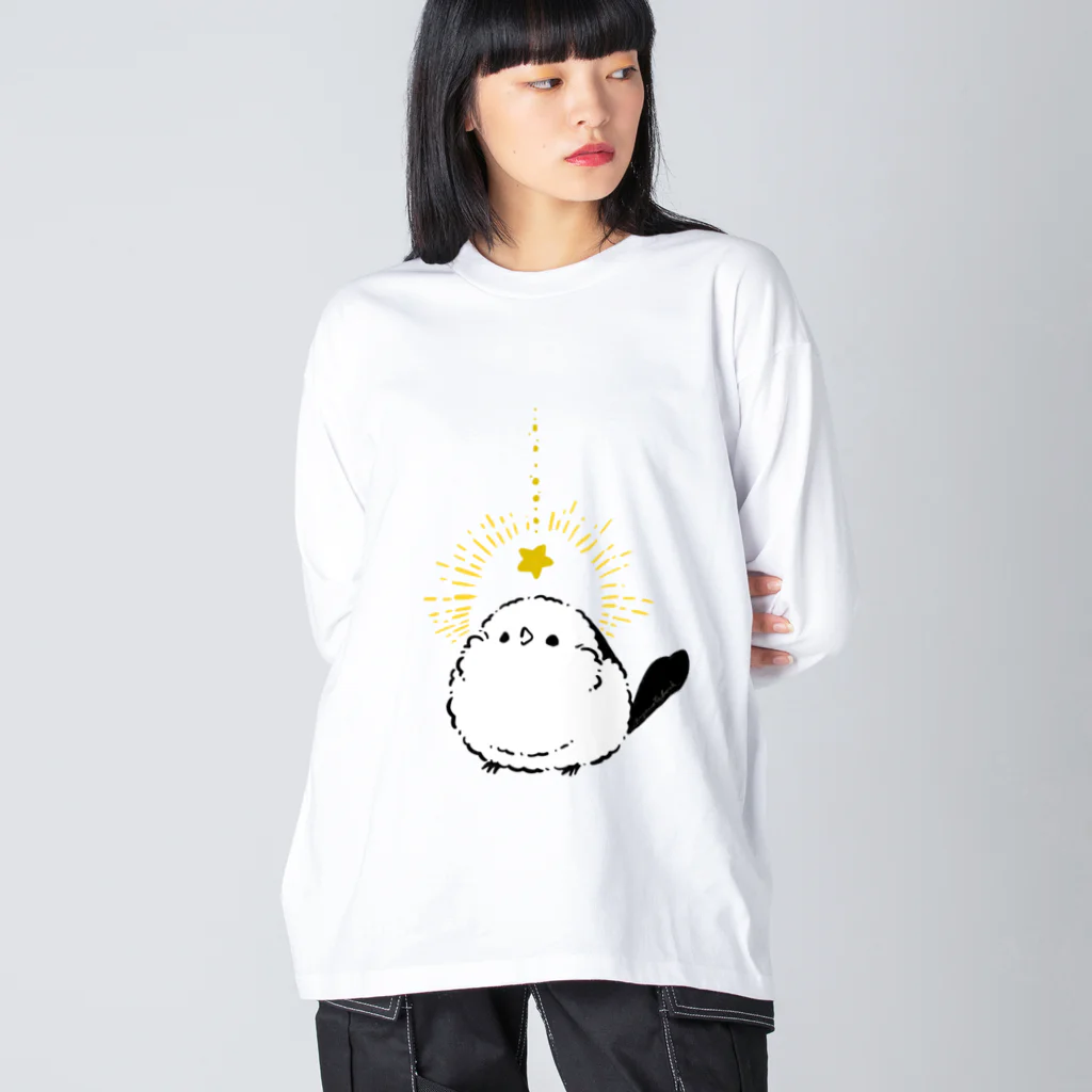 ぴよ手帖 | シマエナガ雑貨の星に願いをシマエナガ＠ぴよ手帖 | シマエナガ雑貨 Big Long Sleeve T-Shirt