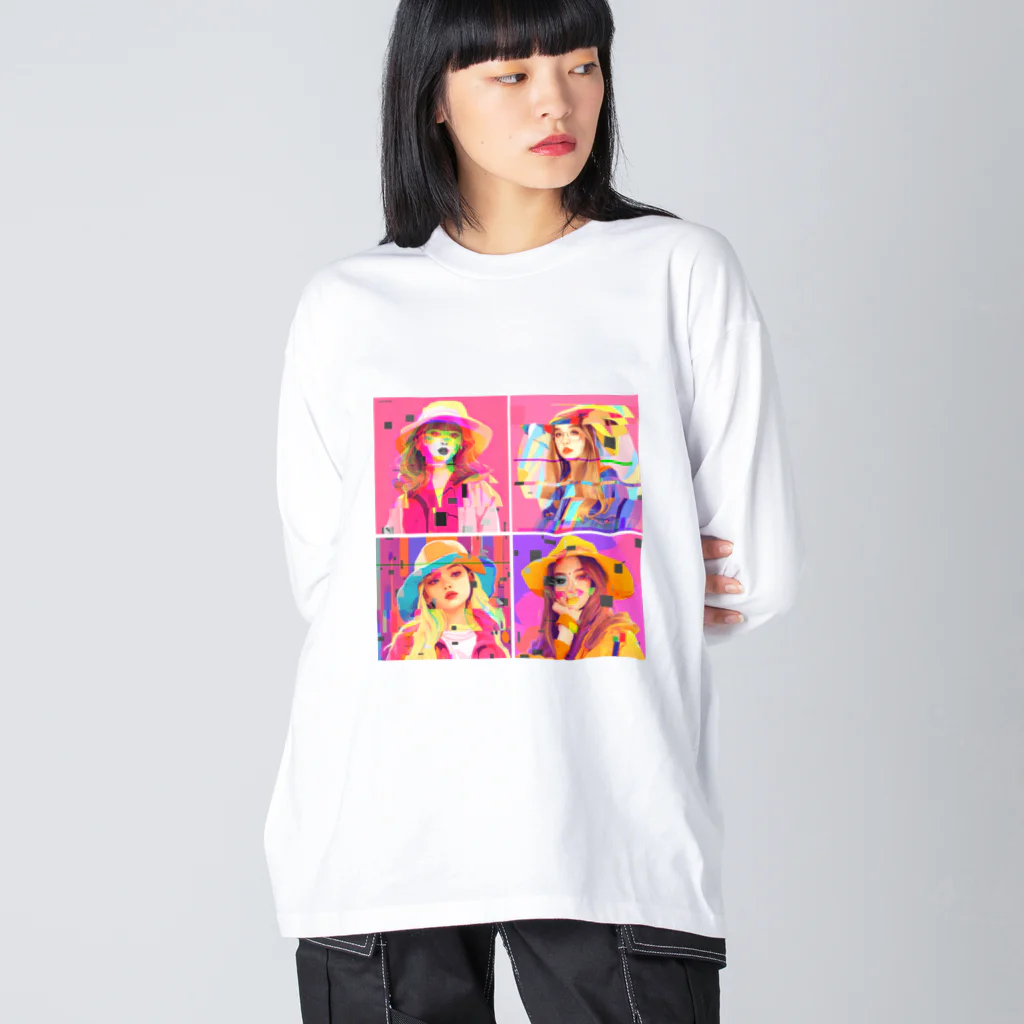 chez.akaのネオン ビッグシルエットロングスリーブTシャツ