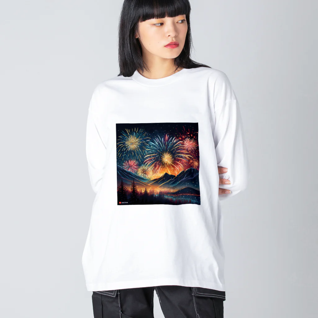 minimuniのＪ・HANABI ビッグシルエットロングスリーブTシャツ