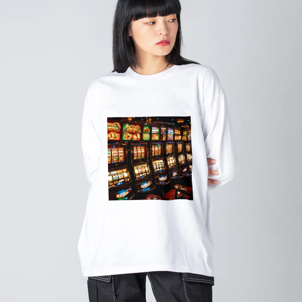 おしゃれなグッズ集の当たりそうなスロット Big Long Sleeve T-Shirt