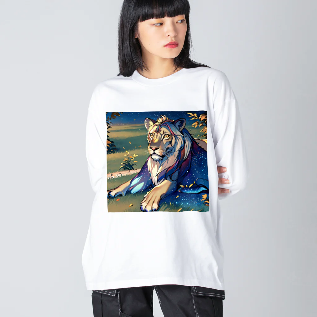 MATORAMIのライオン Big Long Sleeve T-Shirt